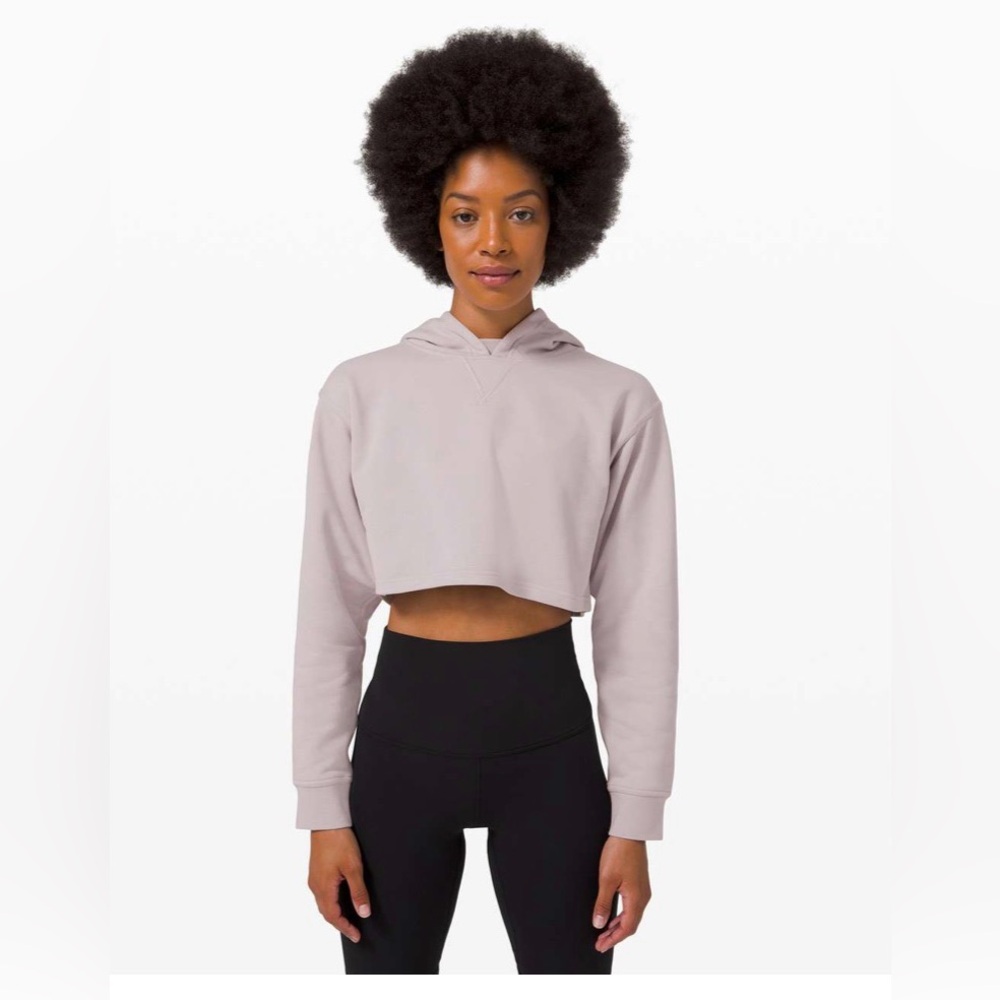 Lululemon All Yours Cropped Hoodie in Iced Iris (4)